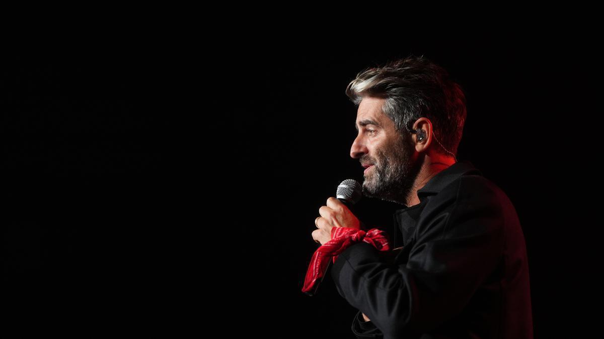 Joan Dausà durante un momento del concierto en Madrid.