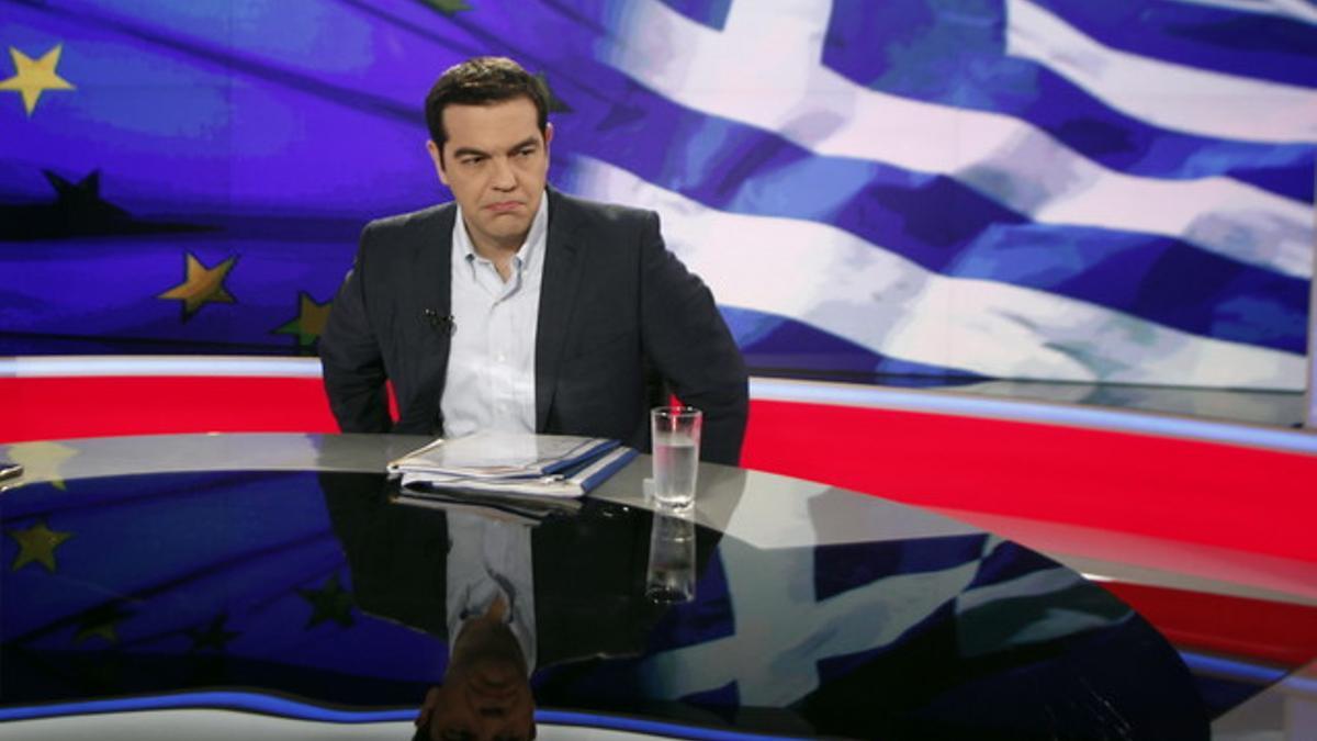 Alexis Tsipras, anoche, en una entrevista en la televisión pública griega ERT.