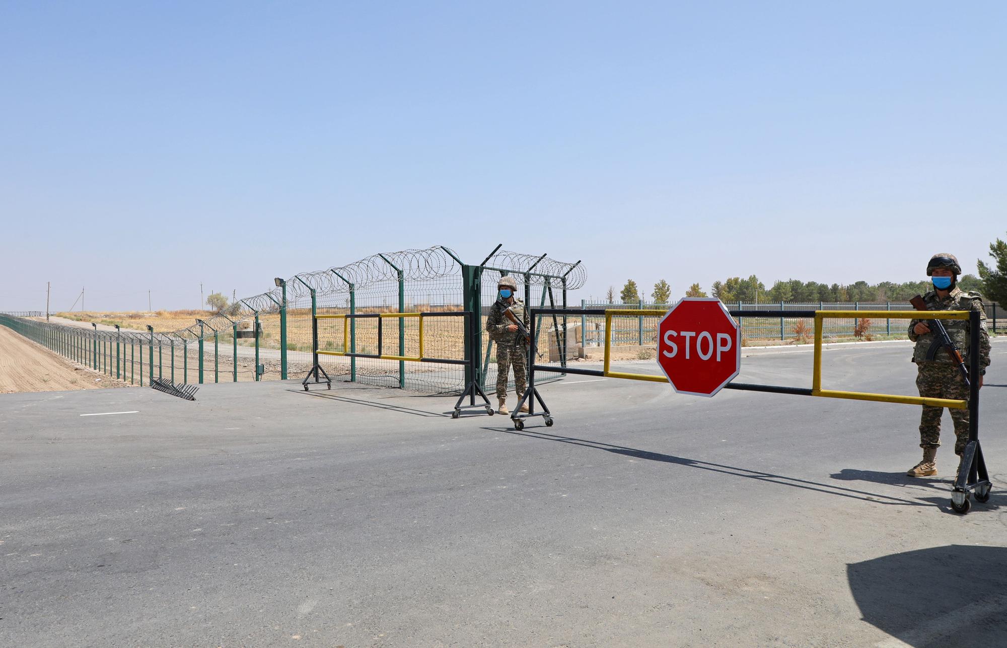 La frontera entre Uzbekistán y Afganistán, este lunes.