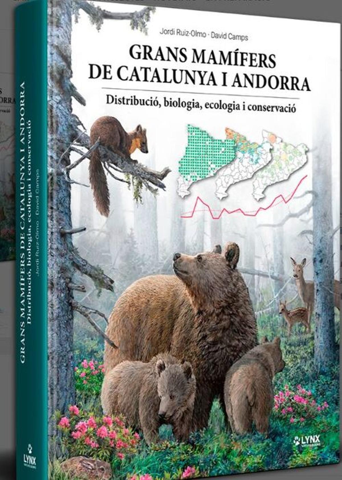 Portada del libro 'Grans mamífers de Catalunya i Andorra'.