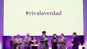 José Antonio Zarzalejos, José Guirao, Carles Francino, Cristina Tardáguila, Antonio Asensio Mosbah, Ana Pastor, Enric Hernández y Josep Maria Pou.