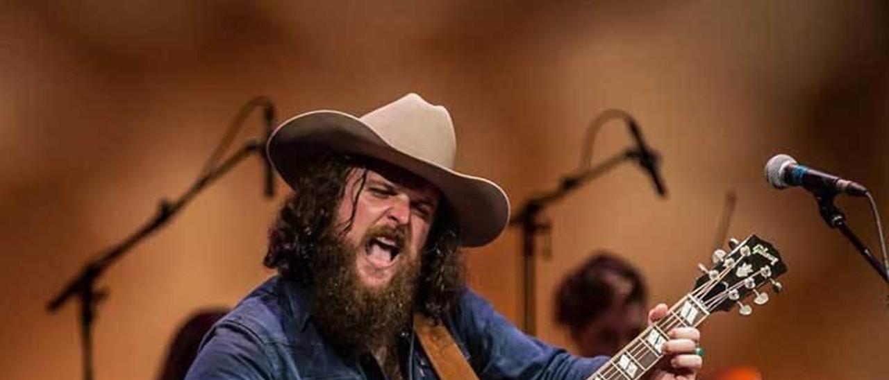 Jaime Jiménez, durante un concierto del grupo &quot;Red Beard&quot;.