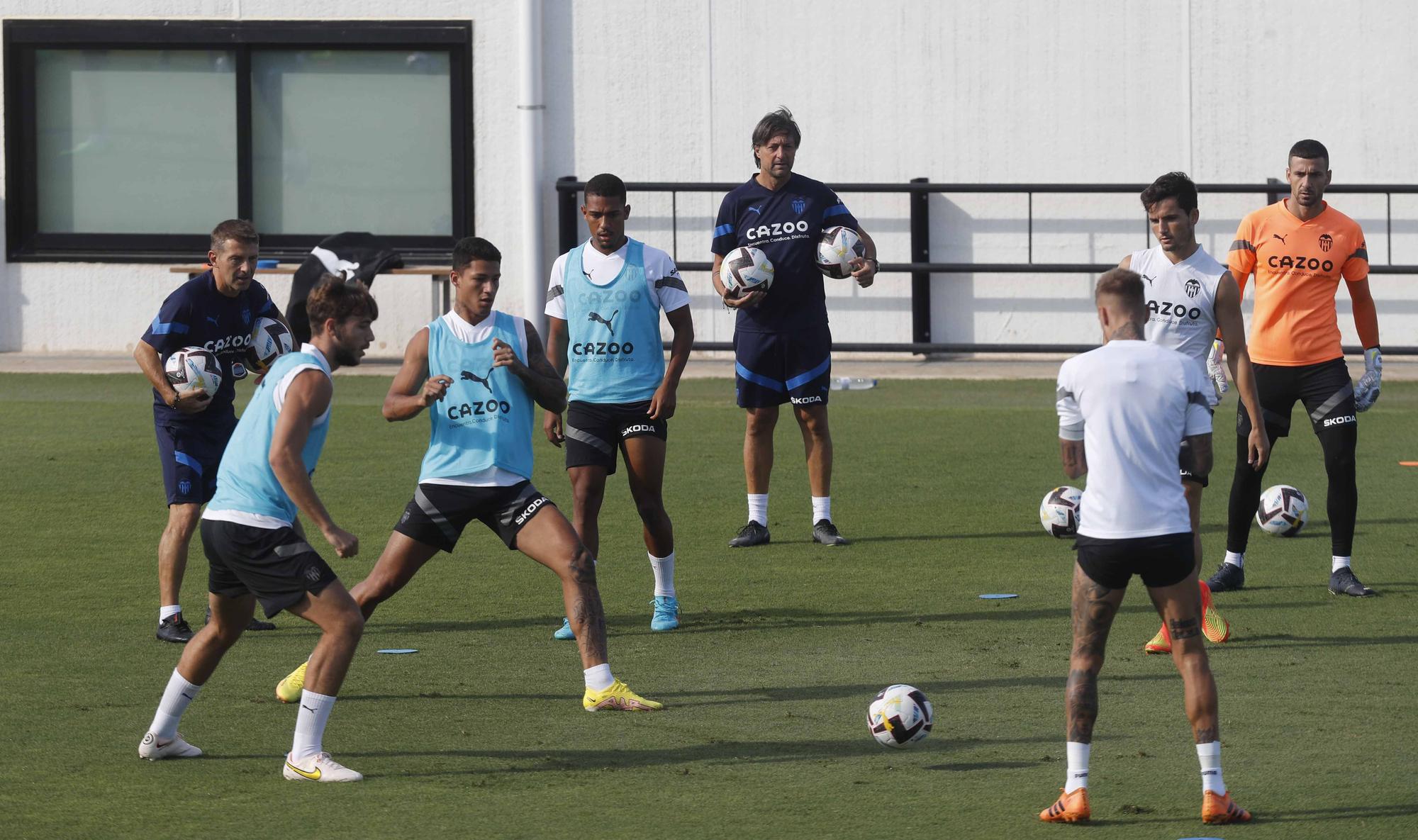 Entrenamiento previo a la segunda jornada de Laliga frente al Athletic de Bilbao