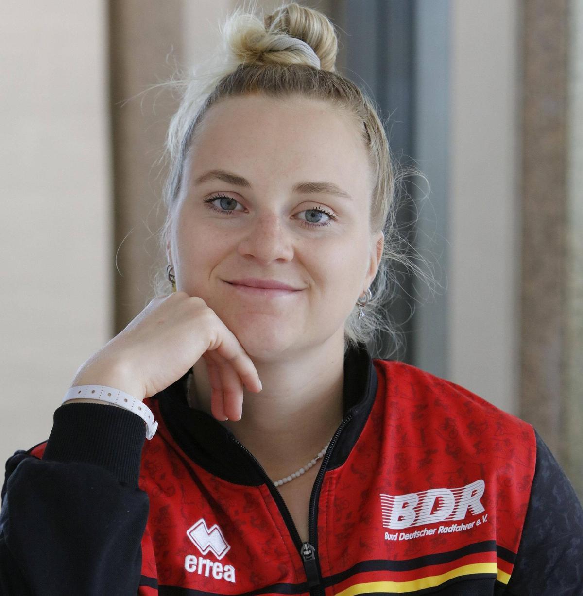 Lea Sophie Friedrich, Weltmeisterin im Bahnrad, ist mit der Nationalmannschaft im Trainingscamp auf Mallorca.