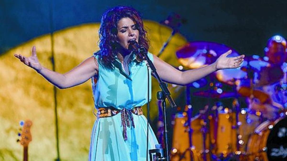 Katie Melua, la noche del pasado miércoles en el Grec.