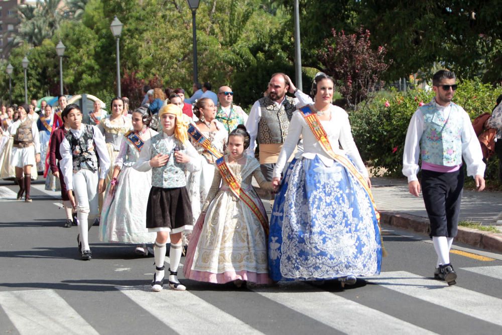 Homenaje a la Senyera de la agrupación de Fallas del Marítim