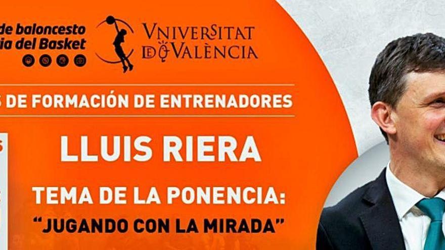 LLuis Riera será el protagonista el 18 de noviembre.