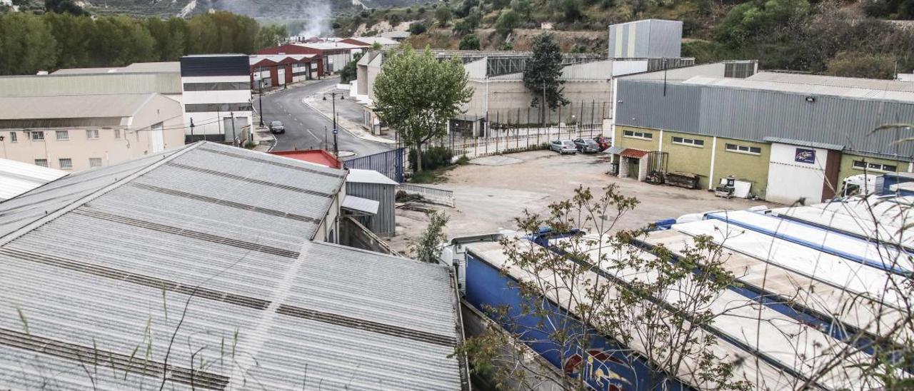 Un polígono industrial en la ciudad de Alcoy.