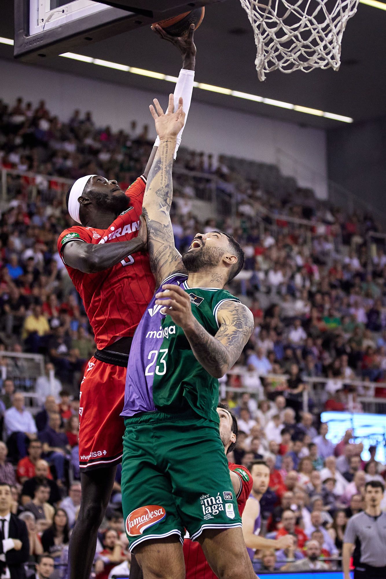 Una imagen del Fundación Granada - Unicaja de la jornada 26 de la Liga Endesa.