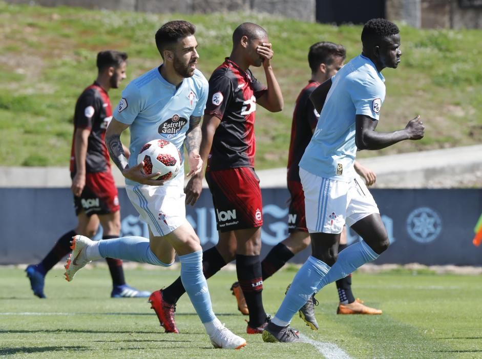 El filial celeste se puso con 2 goles en contra a los 15 min. en Barreiro, pero acabaría remontando con contundencia – A los 20, el marcador era de 2-2.