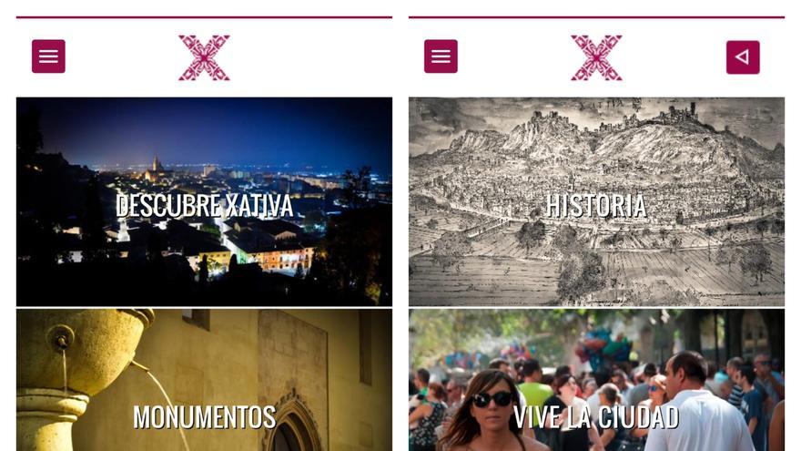 Xàtiva mejora la aplicación que informa sobre la oferta turística local