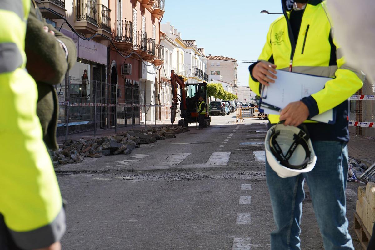 Coín inicia las obras de reurbanización de las calles Urbano Pineda y Pedro González Domínguez.