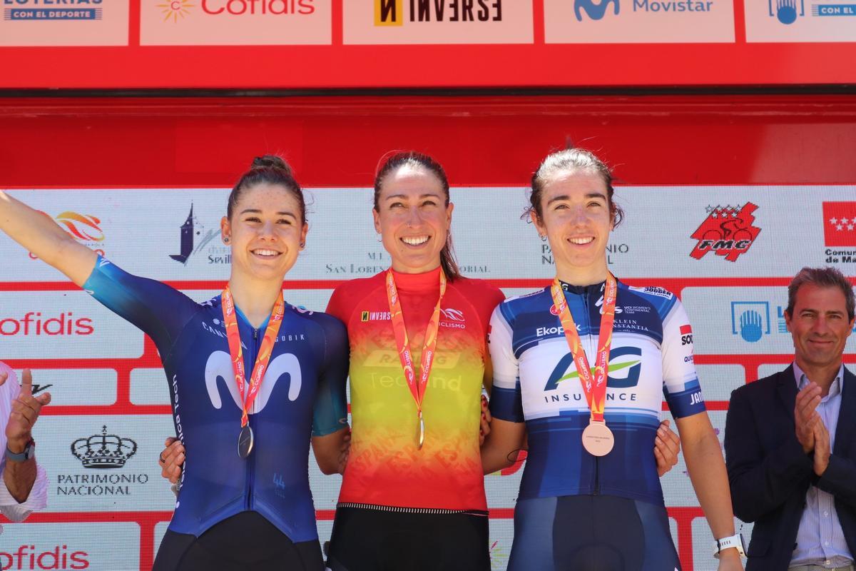 Mavi García, en el podio del campeonato de España de ruta Mavi García, en el podio del campeonato de España de ruta