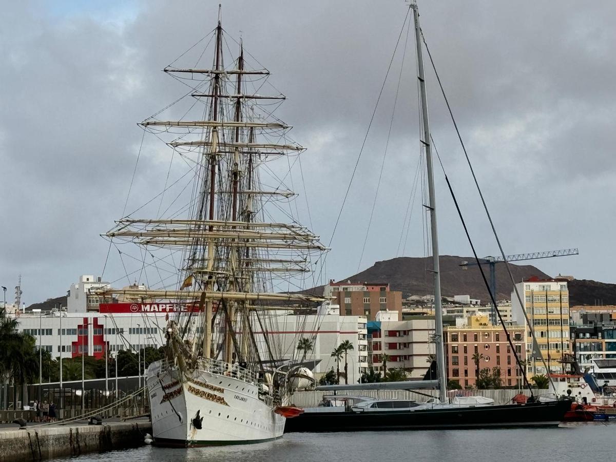 El velero 'Sorlandet' en el Puerto de Las Palmas