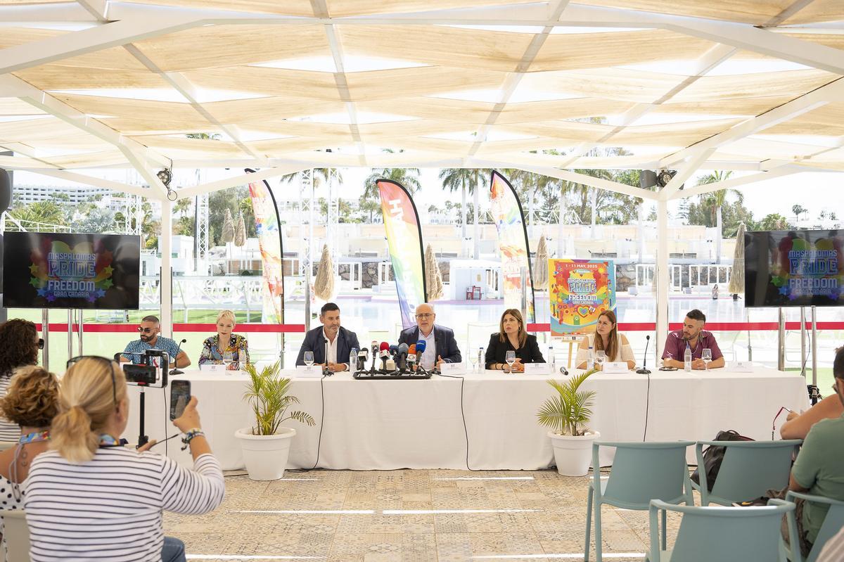 Presentación de Maspalomas Pride 2025, este miércoles.