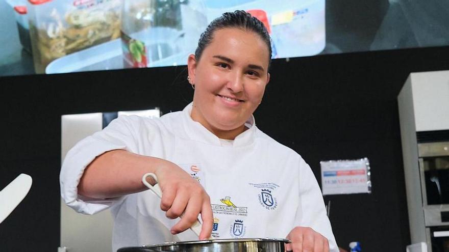 Una particioante en la edición del año pasado del Campeonato de Cocineros.