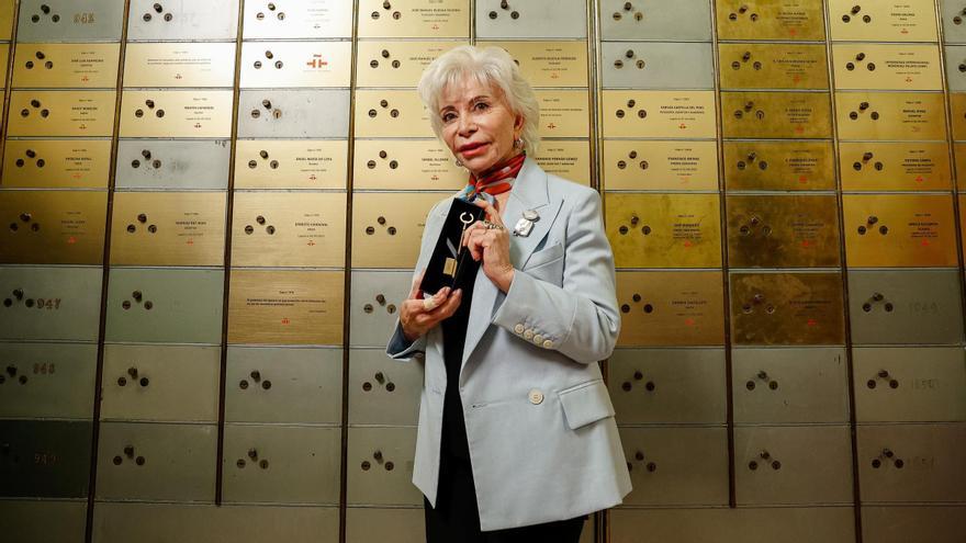 Isabel Allende, en el Instituto Cervantes.