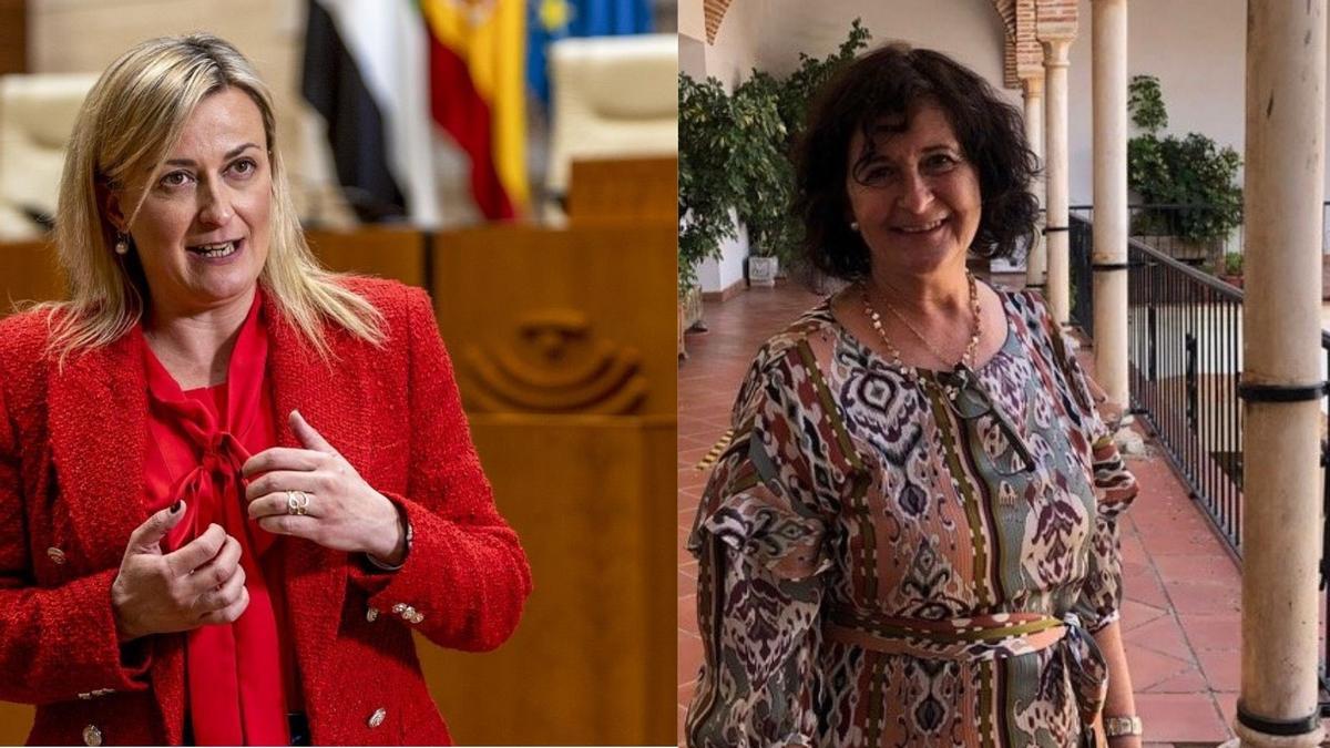 Blanca Martín, expresidenta de la Asamblea, y Magdalena Moriche,  fundadora de AEXPAINBA y de la fundación que lleva su nombre.