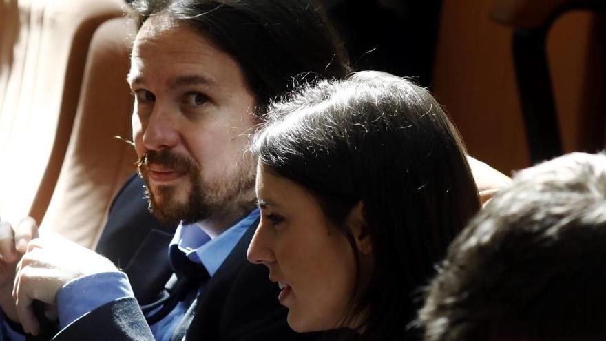 Pablo Iglesias e Irene Montero.