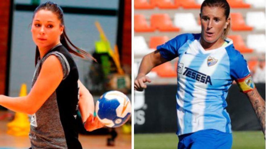 Sole López es la capitana del Rincón Fertilidad y Adriana Martín, capitana del Málaga CF Femenino.