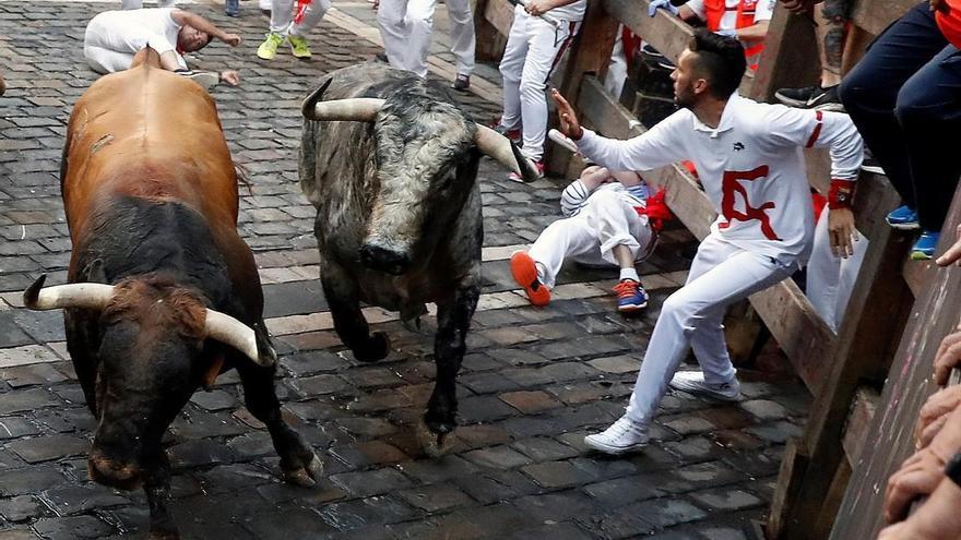 Atropellado tercer encierro de los Sanfermines