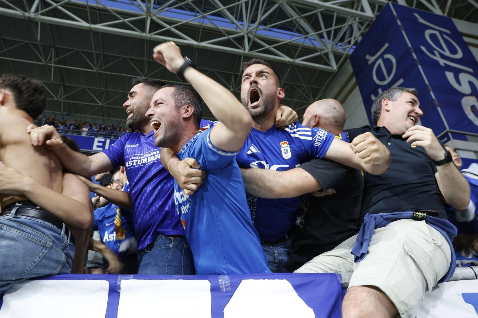 Así se vivió en el Carlos Tartiere la final del play-off entre el Real Oviedo y el Mirandés