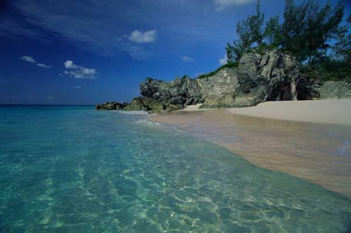 Playa en el archipiélago de las Bermudas.
