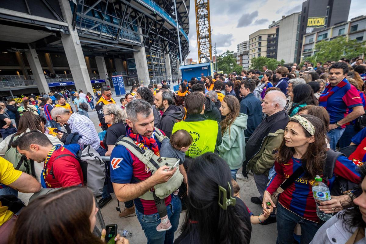 Así está el Camp Nou antes del decisivo partido del Barça femenino contra el Bayern