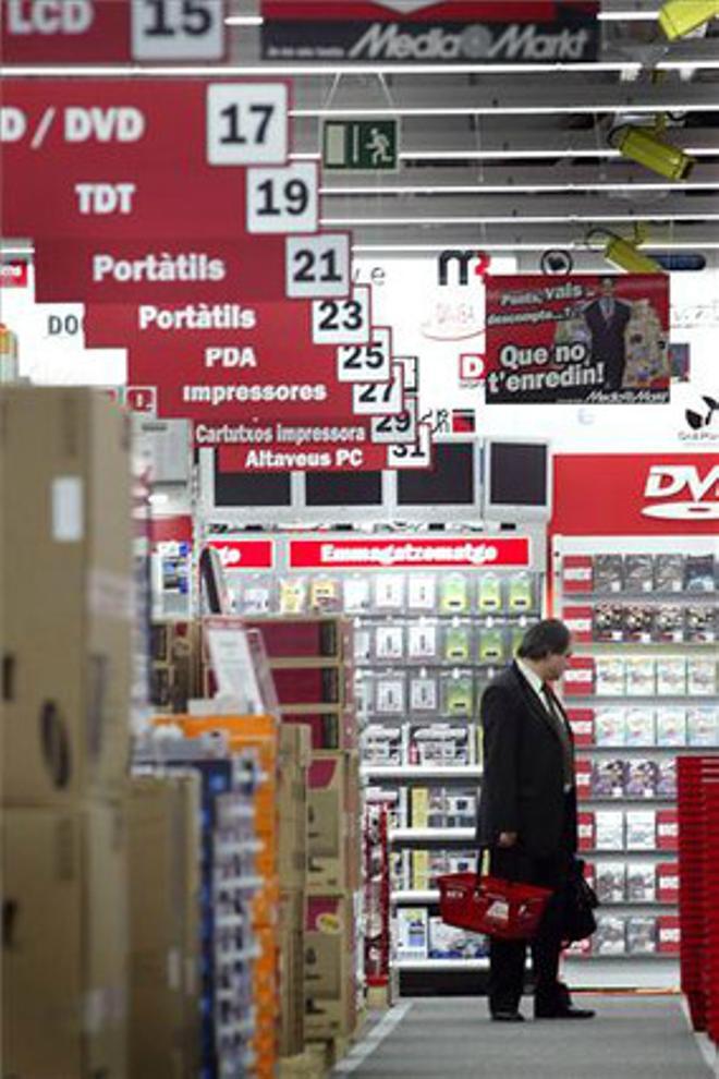 Fotografía del Media Markt del centro comercial Diagonal Mar, en Barcelona.