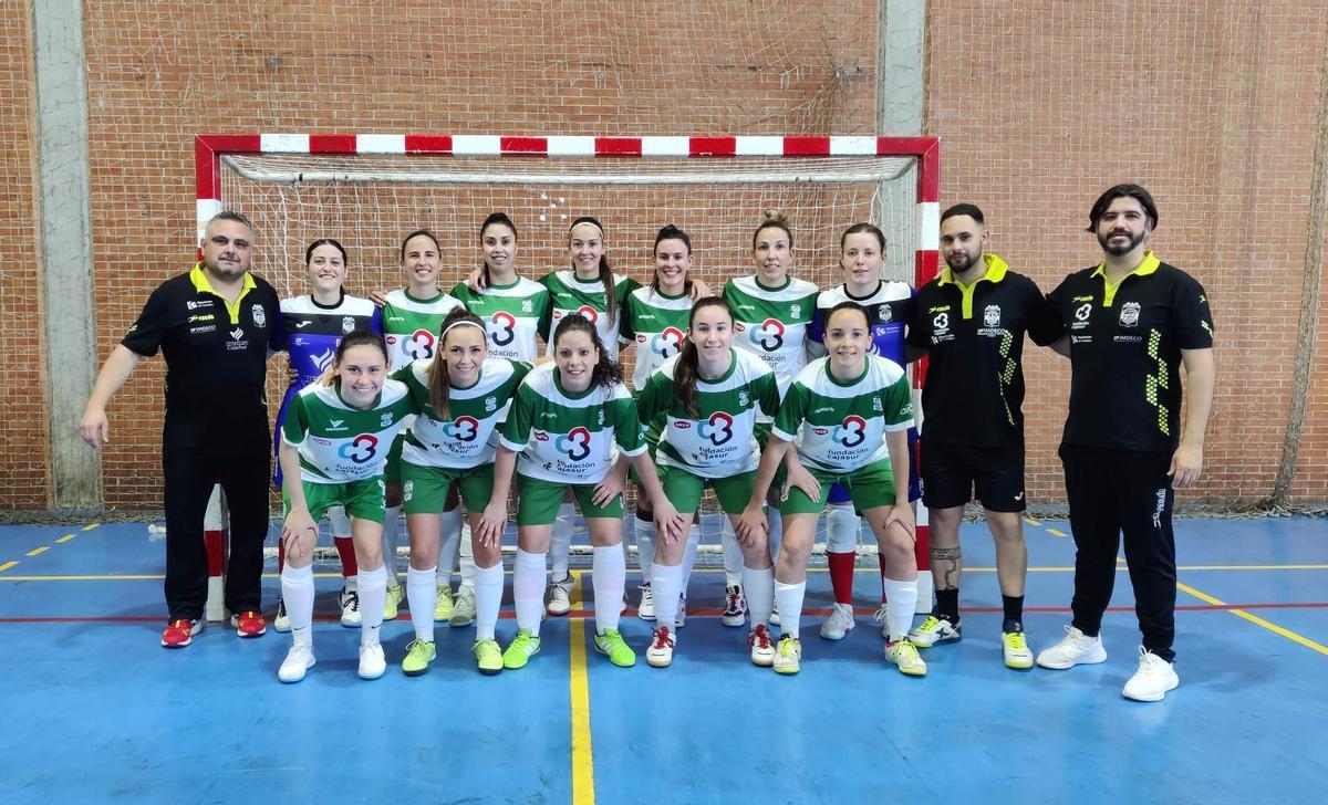 Formación inicial del Cajasur Deportivo Córdoba en Menéndez Pidal.