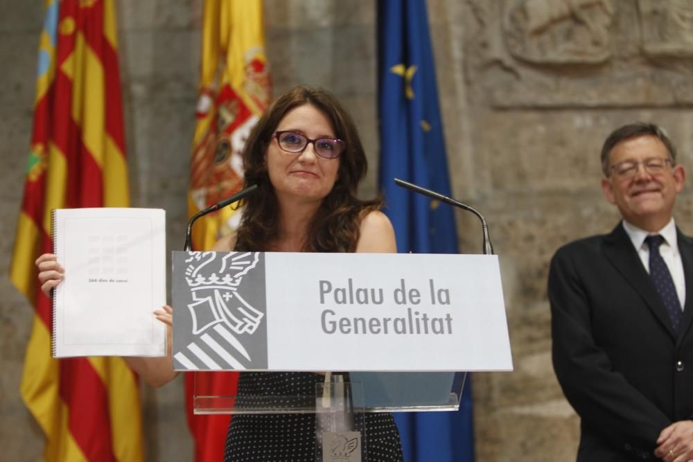 Puig y Oltra hacen balance de un año en el Consell