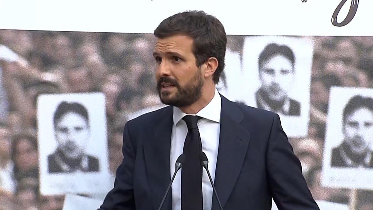 Casado lamenta que el  "70% del arco parlamentario" vasco esté ocupado por PNV o Bildu