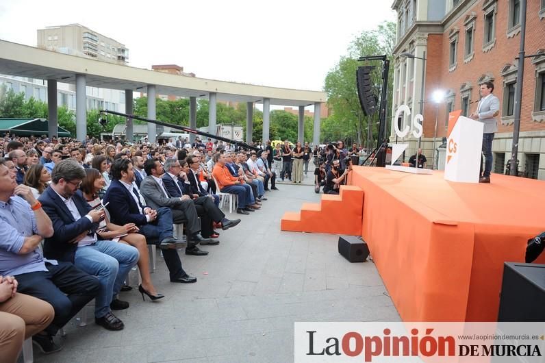 Albert Rivera, líder de Ciudadanos, en Murcia