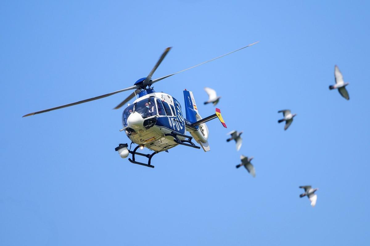 Un helicóptero de la Policía Nacional, en una imagen de archivo.