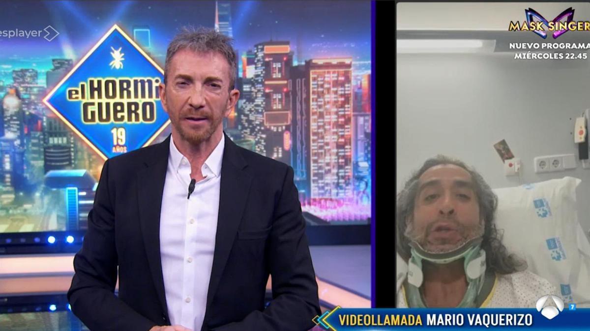 Pablo Motos y Mario Vaquerizo, en 'El hormiguero'.