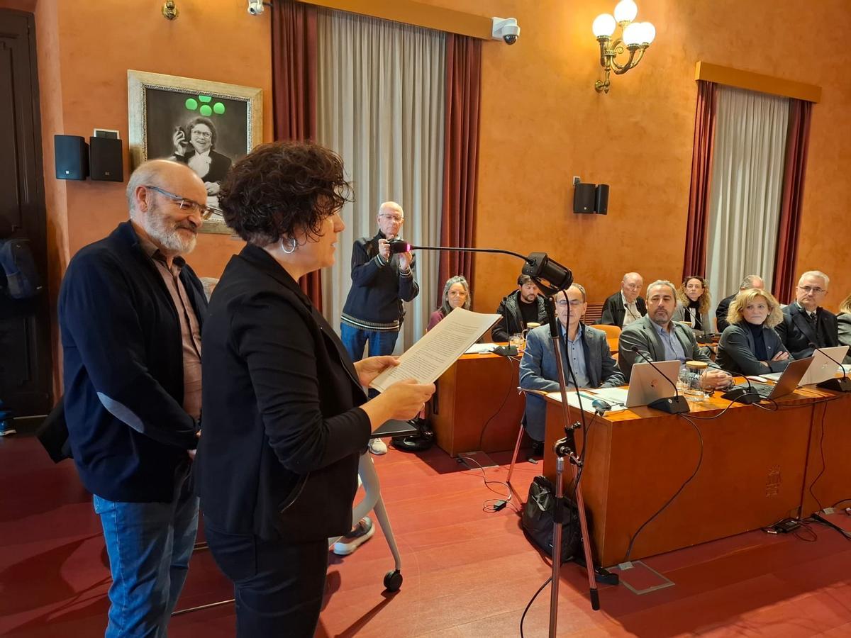 Rosa Clarena i Joan Closas han intervingut al ple en nom de El Galliner