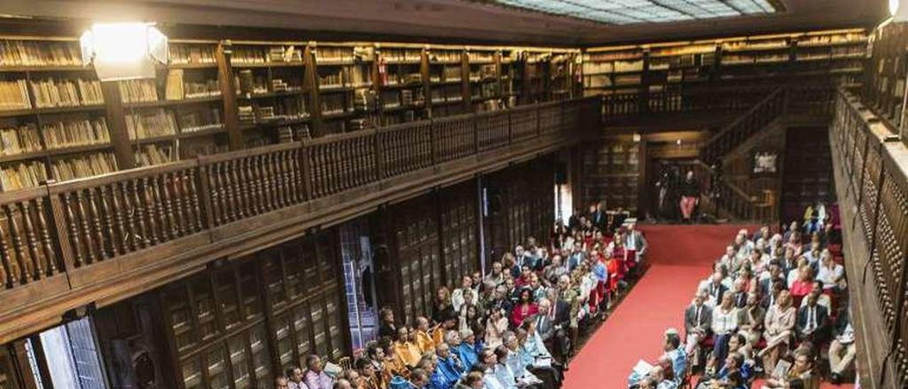 La apertura del pasado curso académico en la Universidad de Oviedo.