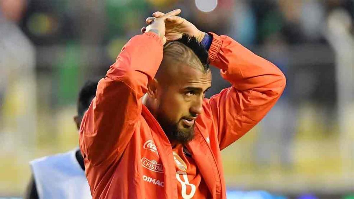 Arturo Vidal lamentó la derrota de Chile