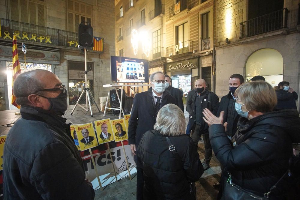 Quim Torra, a l'acte de Girona Vota