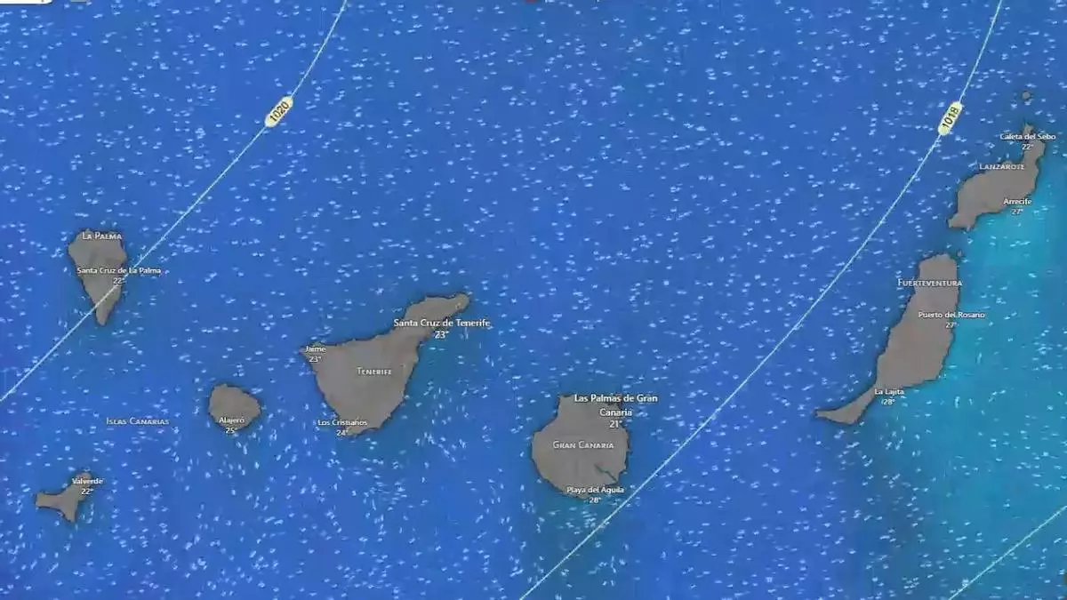 Hoy viernes Canarias amanece con cielos nubosos y lluvias débiles según la Aemet