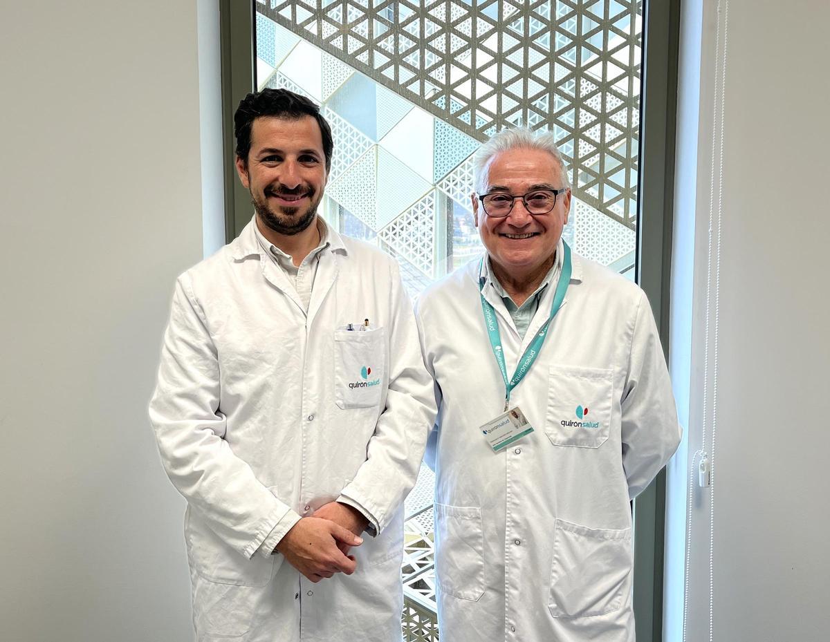 José Luis Jiménez y Francisco Sánchez, doctores en el hospital Quirónsalud Córdoba.