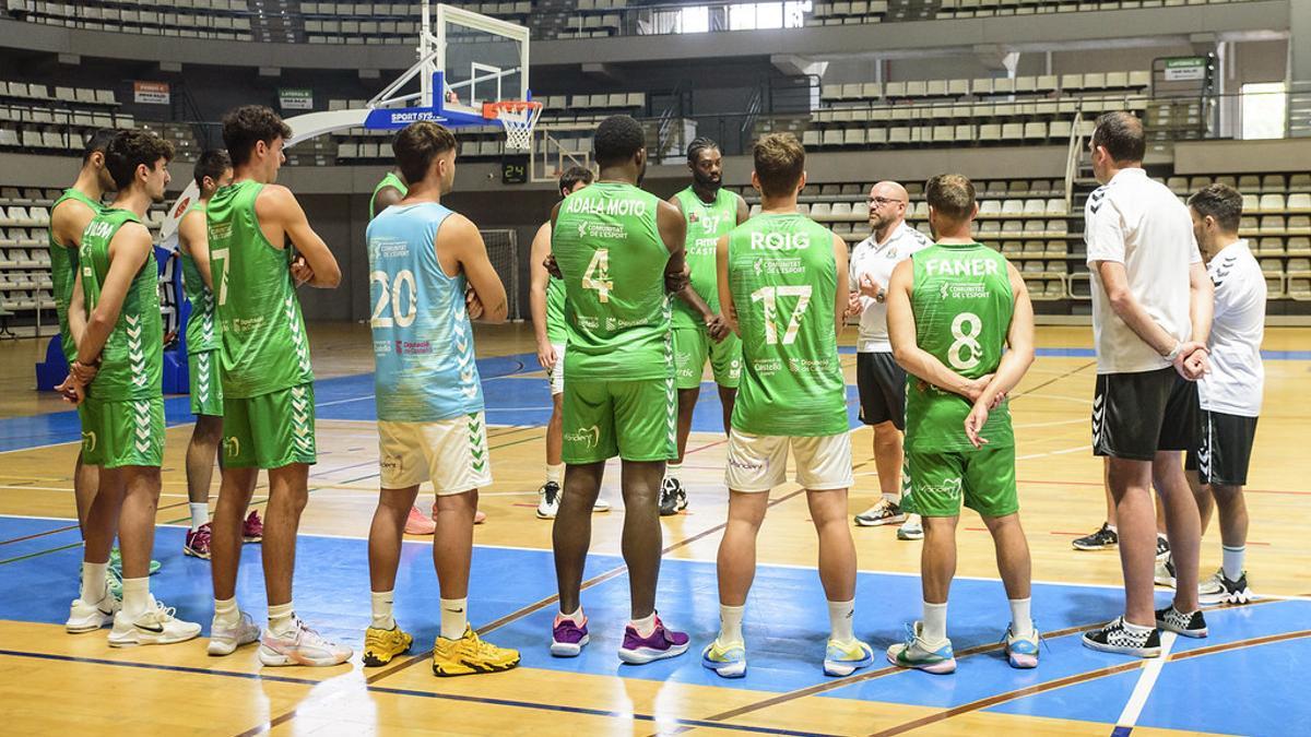 Frederic Castelló en su primer entrenamiento del año.