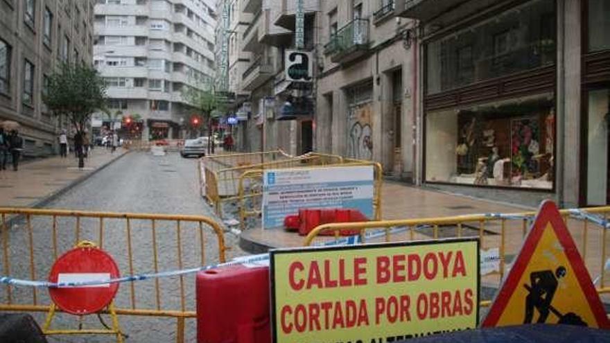 Obras en la calle Bedoya hace una década. // I. Osorio