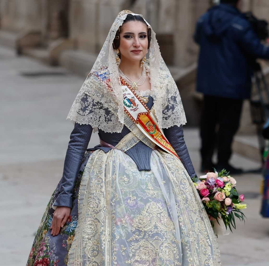 Falleras Mayores en la Ofrenda 2025. Día 17 (1/4)