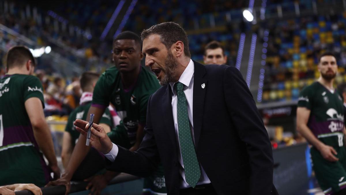 Ibon Navarro, en un partido con el Unicaja esta temporada