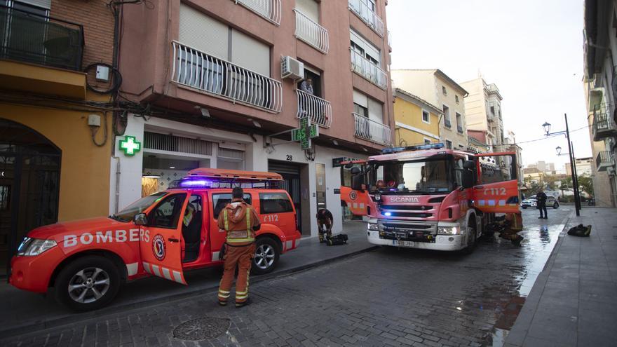 Incendio en una vivienda de Sagunt