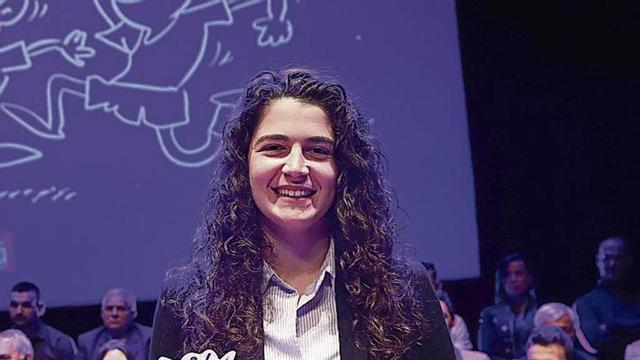 Judith recibe una distinción en la Gran Gala do Deporte de Vigo e Comarca.
