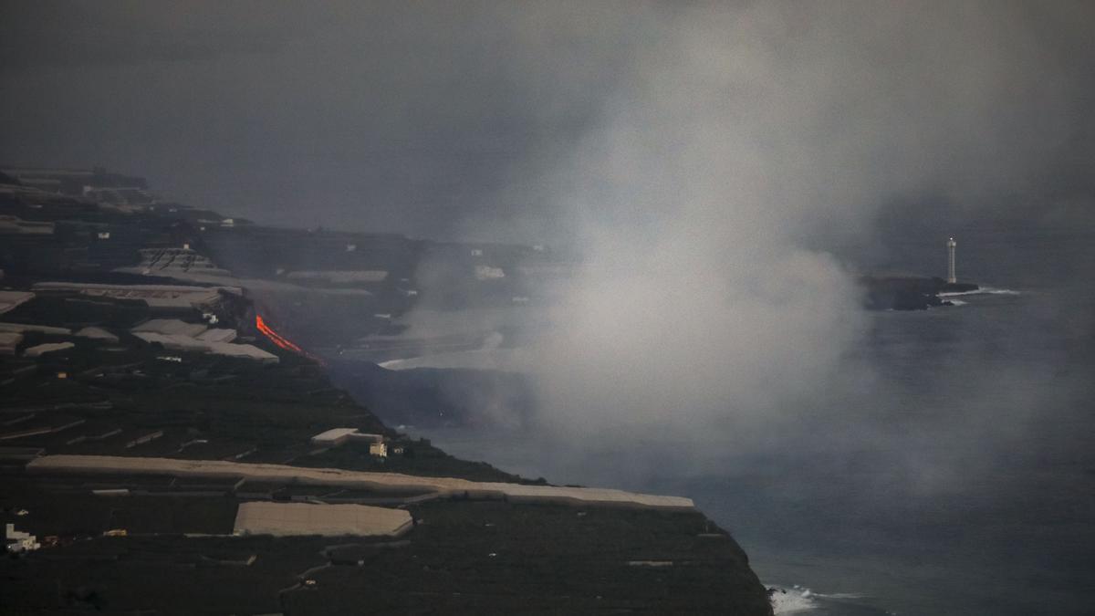 La fajana o delta volcánico no podrá crecer hacia el mar cuando rebase la plataforma costera