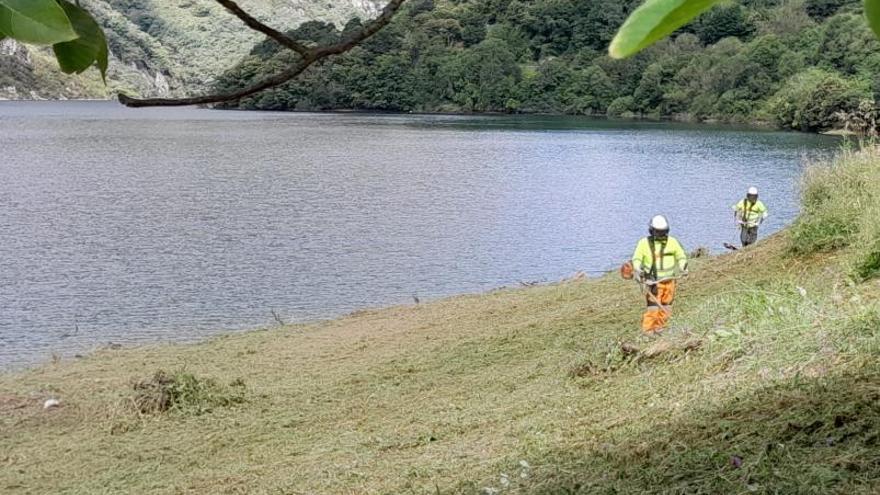 El embarcadero principal será el último en ser instalado en el embalse de Tanes