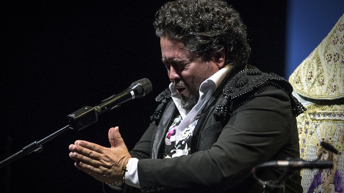 Rafael de Utrera, en su concierto en el Auditorio de la Cartuja.